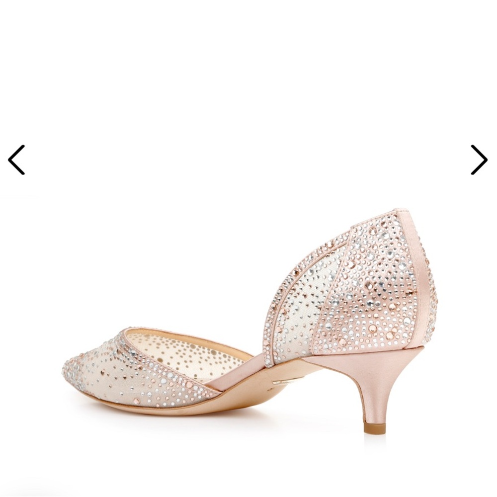 Badgley Mischka Rose Gold Madelyn Kitten Heel - Picture 4 of 8